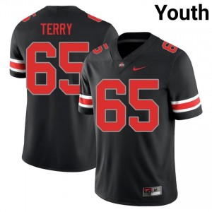 Buckeyes Justin Terry #65 Black Youth Player Jersey | Premium Stitch Football Uniform 40900718