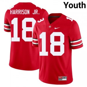 OSU Buckeyes Marvin Harrison Jr. #18 Scarlet Youth NCAA Jersey | Elite Thread Stitched Football Uniform 45926549