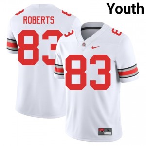 White #83 Nate Roberts Youth Stitched Jersey | Ohio State Elite Thread NCAA Football Edition 92383951