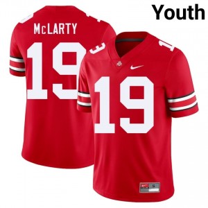OSU Buckeyes Nick McLarty #19 Scarlet Youth University Jersey | Pro-Grade Stitched Football Uniform 49630763