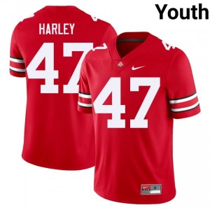 OSU Buckeyes Chic Harley #47 Scarlet Youth High School Jersey | Iconic Embroidery Football Uniform 99965031