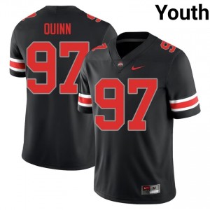 Buckeyes Dre Quinn #97 Black Youth College Jersey | Classic Embroidery Football Uniform 87262221