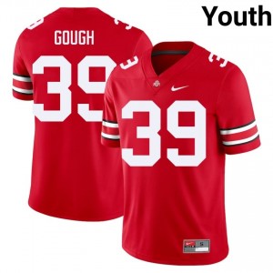OSU Buckeyes Glorien Gough #39 Scarlet Youth College Jersey | Iconic Embroidery Football Uniform 50070898