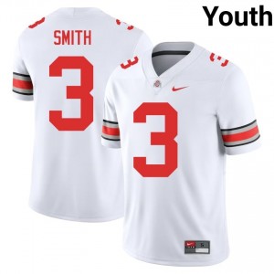White #3 James Smith Youth Embroidery Jersey | Ohio State Essential High School Football Edition 60098514