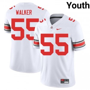 White #55 John Walker Youth Stitched Jersey | Ohio State Authentic NCAA Football Edition 13933885