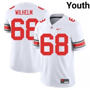 White #68 Mason Wilhelm Youth Stitched Jersey | Ohio State Player University Football Edition 39675561