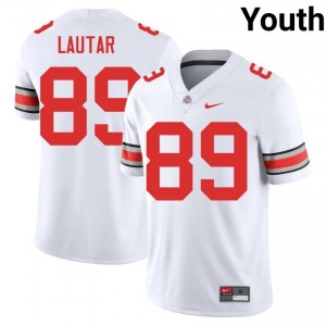 White #89 Nick Lautar Youth Stitched Jersey | Ohio State Pro Cut NCAA Football Edition 81860053
