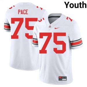 White #75 Orlando Pace Youth Stitched Jersey | Ohio State Elite Thread NCAA Football Edition 16762036