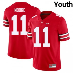 OSU Buckeyes Terry Moore #11 Scarlet Youth Player Jersey | Premium Stitch Football Uniform 51525137