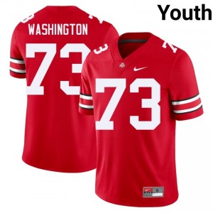 OSU Buckeyes Vasean Washington #73 Scarlet Youth Player Jersey | Fresh Stitch Football Uniform 16663506