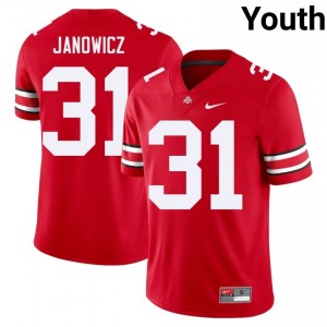 OSU Buckeyes Vic Janowicz #31 Scarlet Youth High School Jersey | Classic Embroidery Football Uniform 56772030