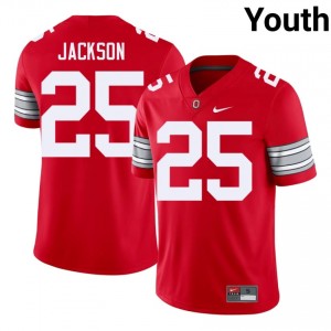 Scarlet #25 Bo Jackson Youth Stitched 2026 Jersey | Buckeyes Alumni NCAA Football Edition 25420094