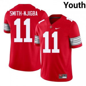 Scarlet #11 Jaxon Smith-Njigba Youth Embroidery 2026 Jersey | Ohio State Alumni Player Football Edition 30760131