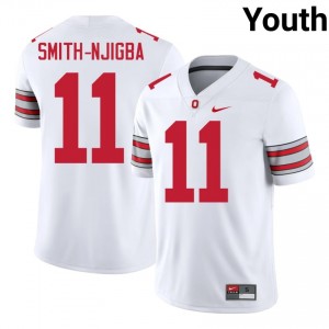 Jaxon Smith-Njigba #11 White Youth Stitched Jersey | Fresh OSU Buckeyes 2026 High School Football Gear 20269530