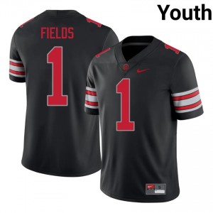 OSU Buckeyes Justin Fields #1 Black Youth NCAA 2026 Jersey | Pro-Grade Stitched Football Uniform 70155973