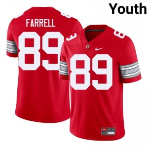 Scarlet #89 Luke Farrell Youth Stitch 2026 Jersey | Ohio State Buckeyes Premium University Football Edition 68407131