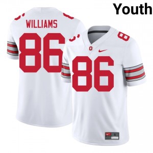 Mason Williams #86 White Youth Stitched Jersey | Iconic OSU 2026 NCAA Football Gear 89538606