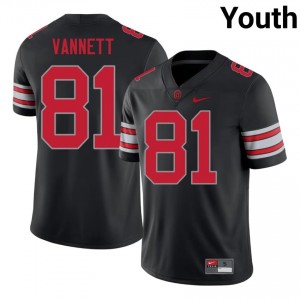 OSU Buckeyes Nick Vannett #81 Black Youth University 2026 Jersey | Authentic Stitch Football Uniform 58660834