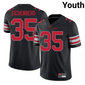 Buckeyes Tommy Eichenberg #35 Black Youth NCAA 2026 Jersey | Iconic Stitched Football Uniform 66014687
